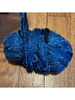 Blue Multi-Tone Knitted Yarn Skein